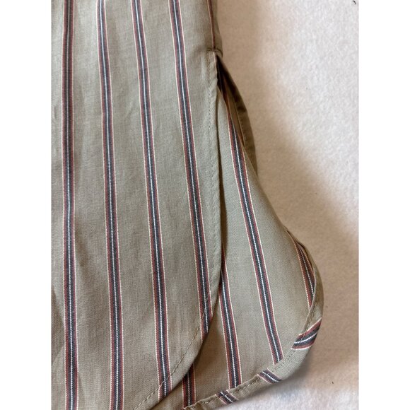 Vintage Pilcro Beige & Red Striped Button-Up Shirt - Picture 6 of 14